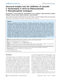 (cN-II) by Ribonucleoside 5!-Monophosphate Analogues