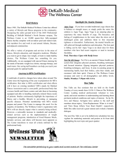 Newsletter - DeKalb Medical