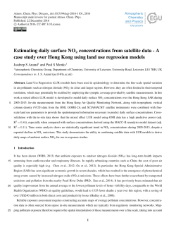 Estimating daily surface NO2 concentrations from satellite data