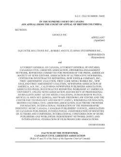 scc file number: 36602 in the supreme court of canada