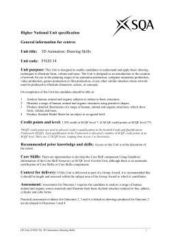 national unit specification: general information