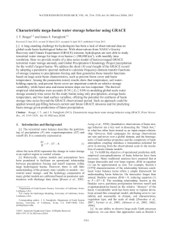 Characteristic megabasin water storage behavior using GRACE