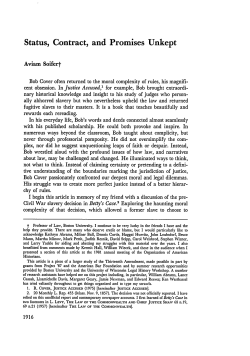 Status, Contract, and Promises Unkept