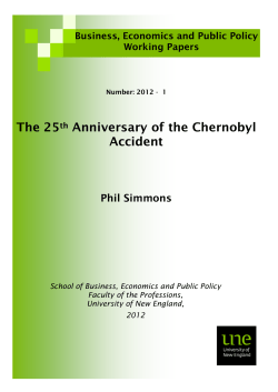 The 25th Anniversary of the Chernobyl Accident