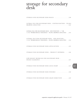 Storage For Secondary desk