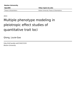 Multiple phenotype modeling in pleiotropic effect studies of