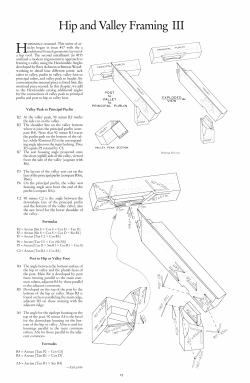 Hip and Valley Framing III