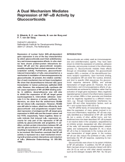 A Dual Mechanism Mediates Repression of NF