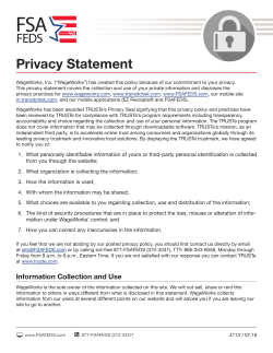 Privacy Statement