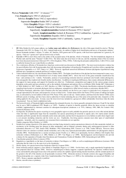 Phylum Nematoda Cobb 1932. In: Zhang, Z.