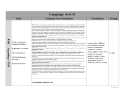 Language Arts 11 - Beal City Public Schools