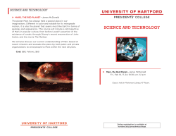 science and technology - University of Hartford Libraries