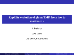 Rapidity evolution of gluon TMD from low to moderate x