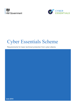 Cyber Essentials Scheme: Requirements