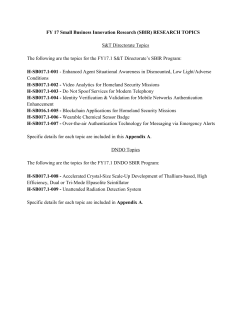 Department of Homeland Security Pre-solicitation