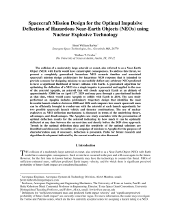 Spacecraft Mission Design for the Optimal Impulsive Deflection of