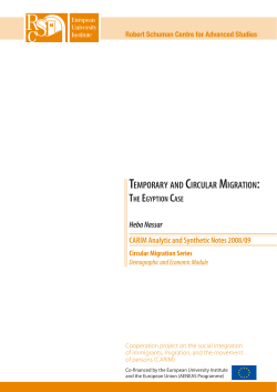temporary and circular migration - Cadmus Home
