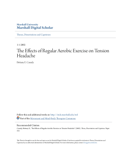 The Effects of Regular Aerobic Exercise on Tension Headache