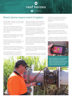 Smart phone means smart irrigation