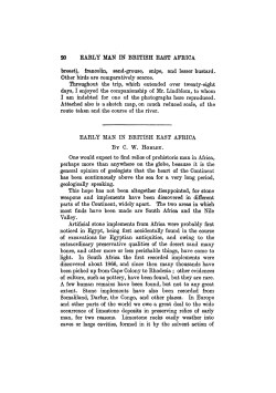 20 EARLY MAN IN BRITISH EAST AFRICA breast), francolin, sand