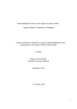Understanding the role of social support in rural-to