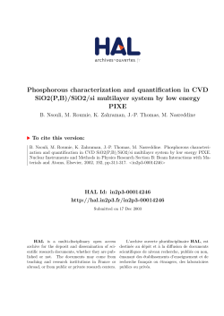 Phosphorous characterization and quantification in CVD SiO2(P,B