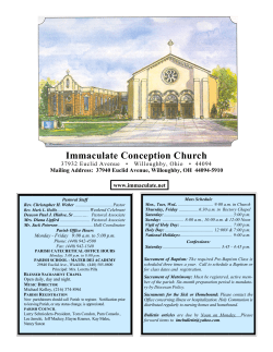 August 17, 2014 - Immaculate.net