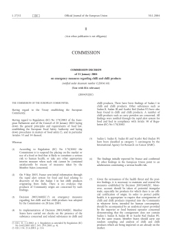 commission - The Food Safety Authority of Ireland