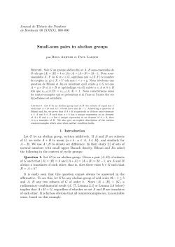 Small-sum pairs in abelian groups