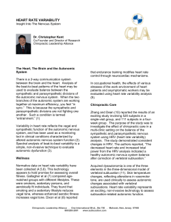 HEART RATE VARIABILITY