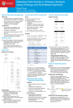 Detecting Herb Activity in Chinese Literature Using Ontology and