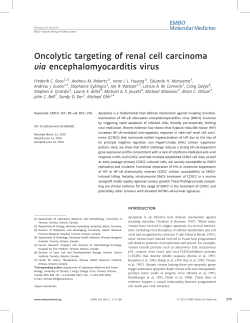 Oncolytic targeting of renal cell carcinoma via encephalomyocarditis