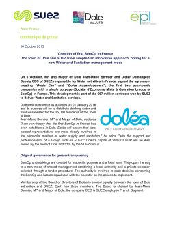 Creation of first SemOp in France