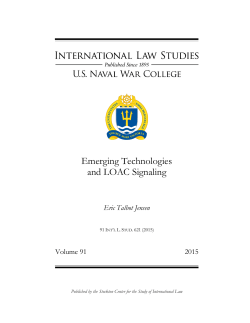 Emerging Technologies and LOAC Signaling