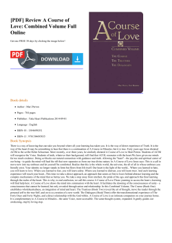 Review A Course of Love: Combined Volume