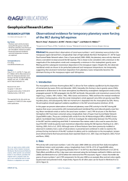 GeophysicalResearchLetters