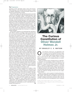 The Curious Constitution of Oliver Wendell