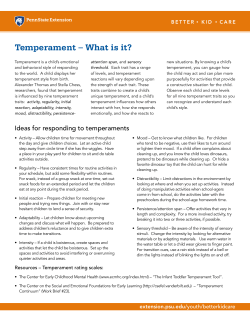 Temperament – What is it?