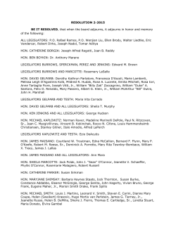 MemResol 2-9-15 - Westchester County Board of Legislator`s