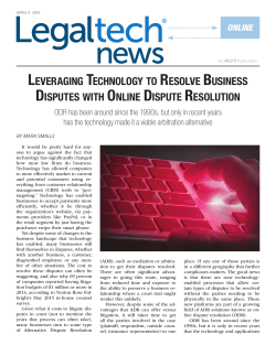 leveraging technology to resolve business disputes with