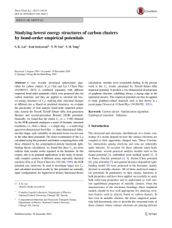 Studying lowest energy structures of carbon clusters by bond