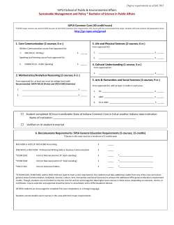 Sustainable Management and Policy