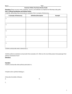 American Politics Final Exam Review Gui