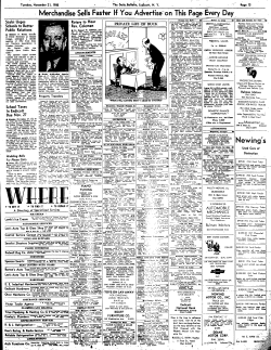 Merchandise Sells Faster If You Advertise on This Page Every Day