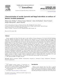Characterization of aerobic bacterial and fungal microbiota on