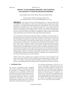 Cloud Seeding Windows - North American Weather Consultants