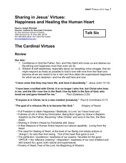 Cardinal Virtues - Holy Spirit School