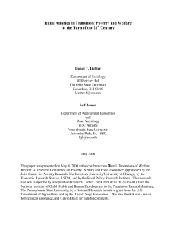 Rural America in Transition: Poverty and