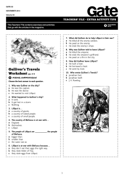 Gulliver`s Travels Worksheet pp. 4–5 - Bridge