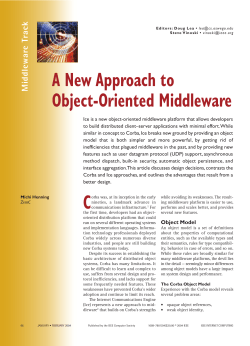A New Approach to Object-Oriented Middleware